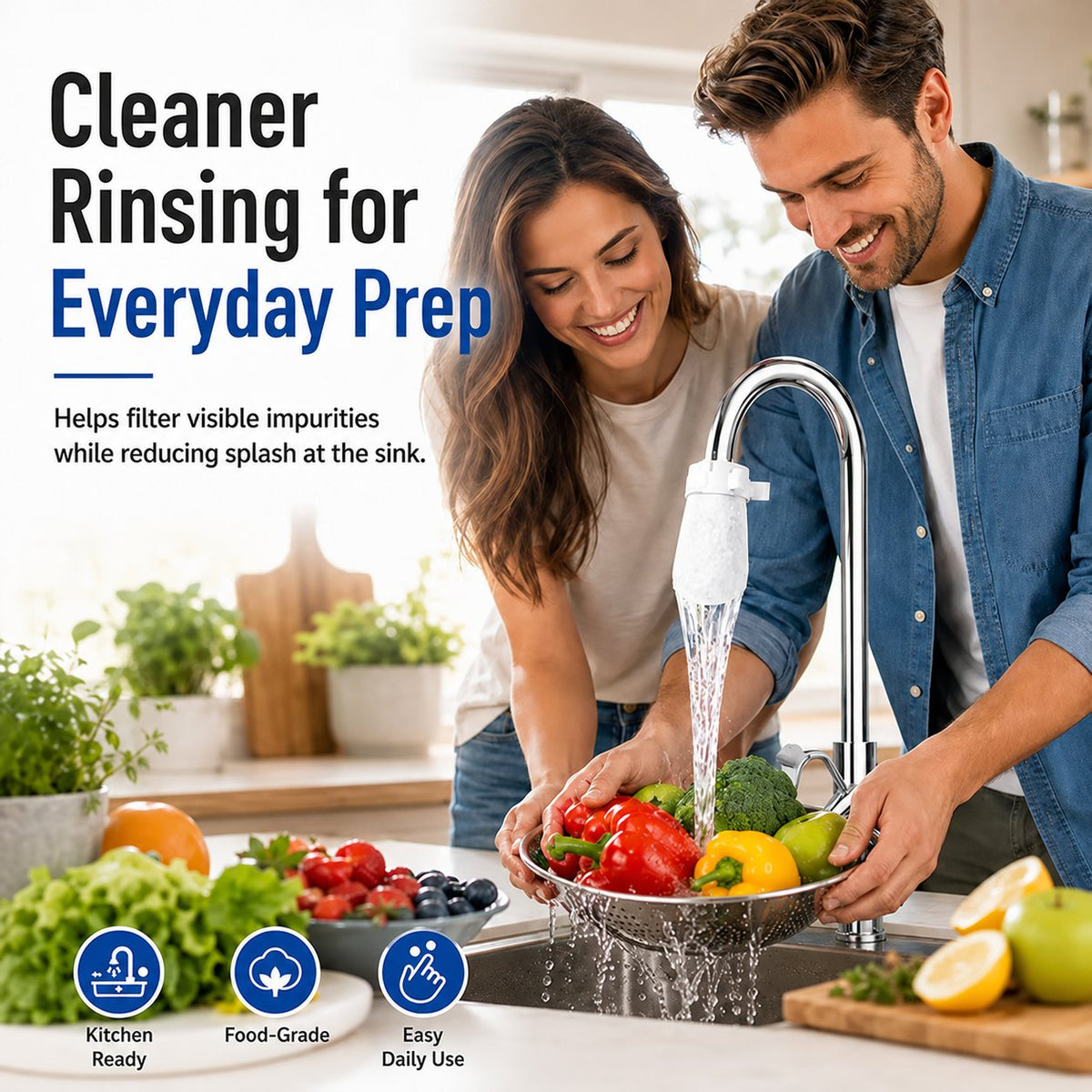🚰 100 Pack Faucet Filter Bags – Cleaner Water, Less Splash, No Tools Needed