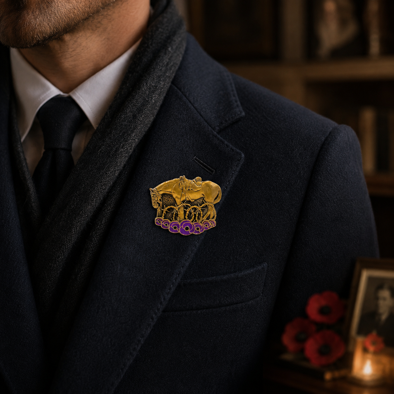 🐴💜War Horse Remembered Brooch