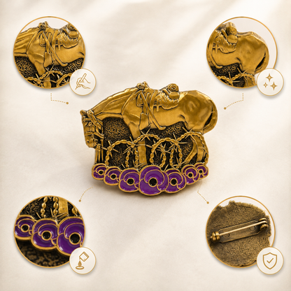 🐴💜War Horse Remembered Brooch