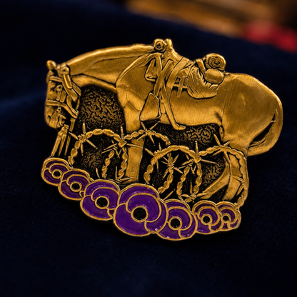 🐴💜War Horse Remembered Brooch
