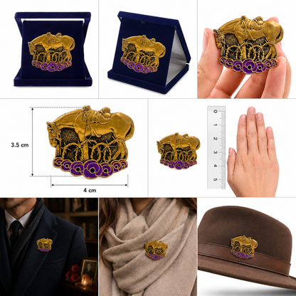 🐴💜War Horse Remembered Brooch
