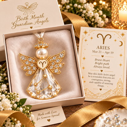 🌟Christmas Zodiac Birthstone Guardian Angel Card👼