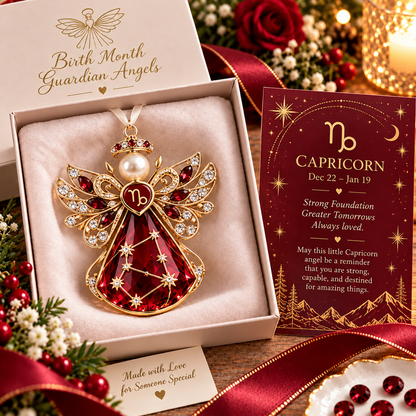 🌟Christmas Zodiac Birthstone Guardian Angel Card👼