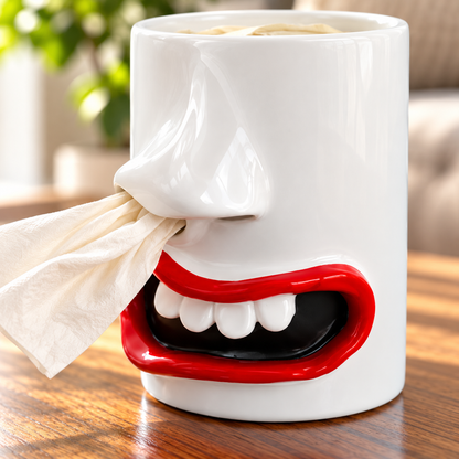 Creative Nose Picking Resin Tissue Box