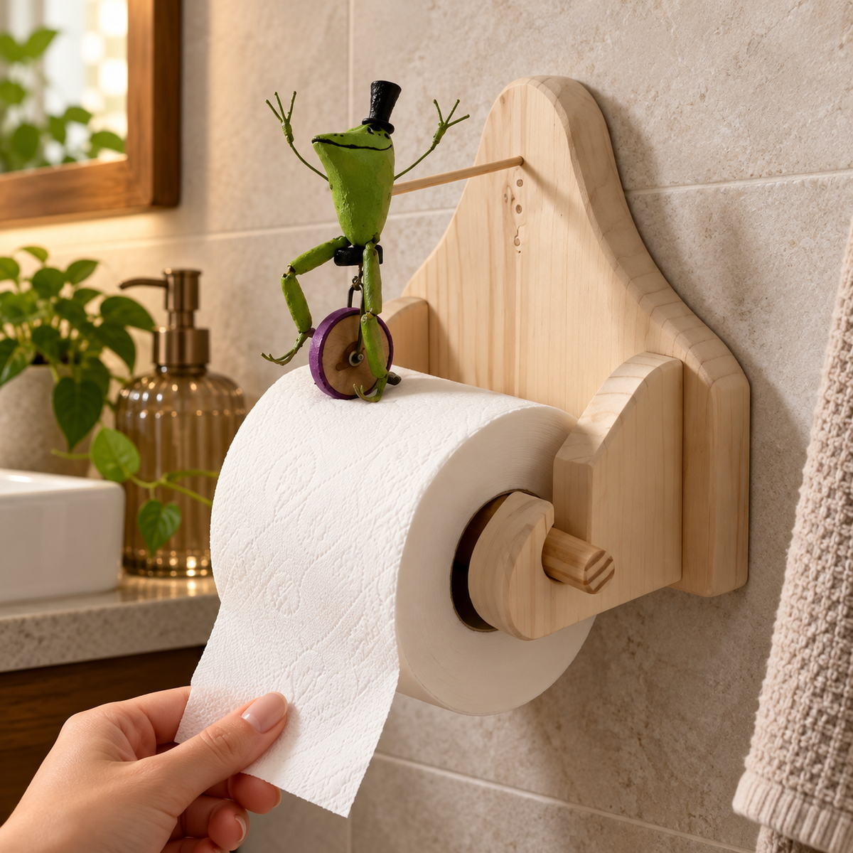 🐸 Creative Animal Toilet Paper Holder