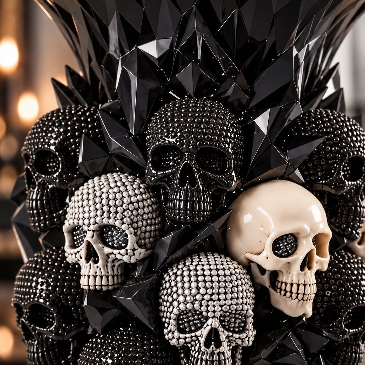 💀💎 Crystal Skull Vase – Where Darkness Meets Elegance ✨