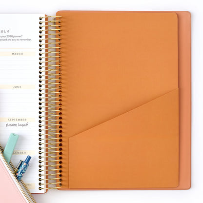 2027 clay home planner back pocket folder