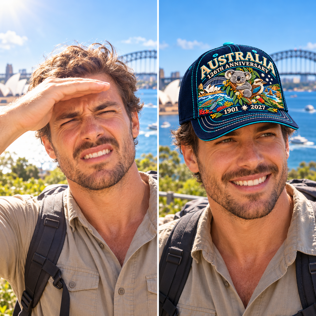 LAST DAY 50% OFF - 🦘Australia 126th Anniversary 1901–2027 – Premium Embroidered Heritage Cap 100% Cotton