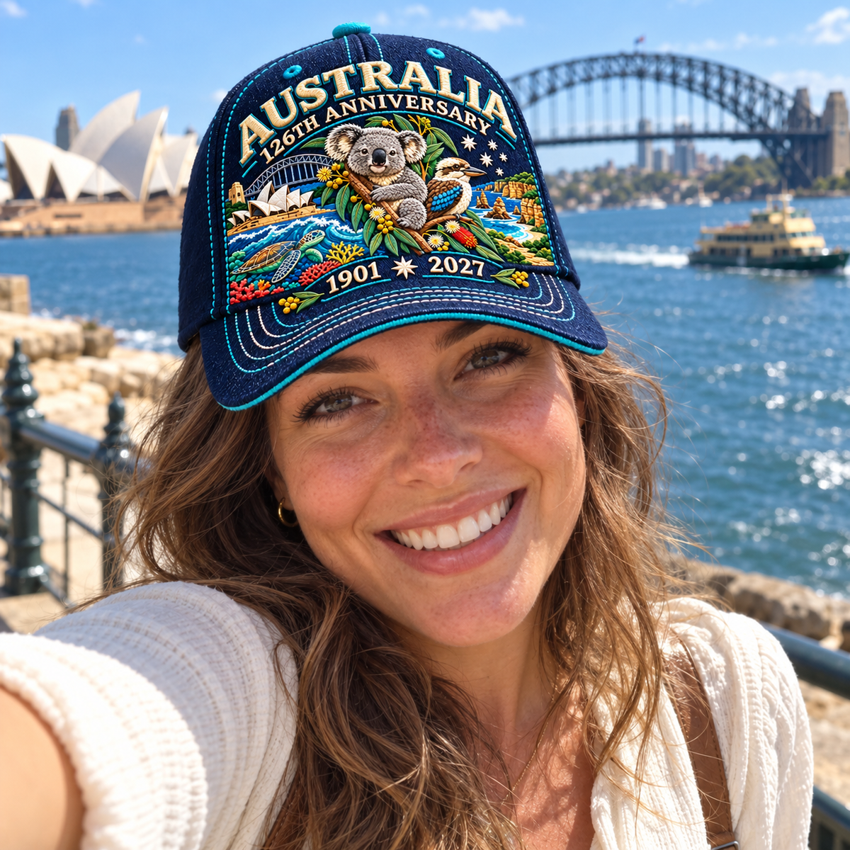 LAST DAY 50% OFF - 🦘Australia 126th Anniversary 1901–2027 – Premium Embroidered Heritage Cap 100% Cotton