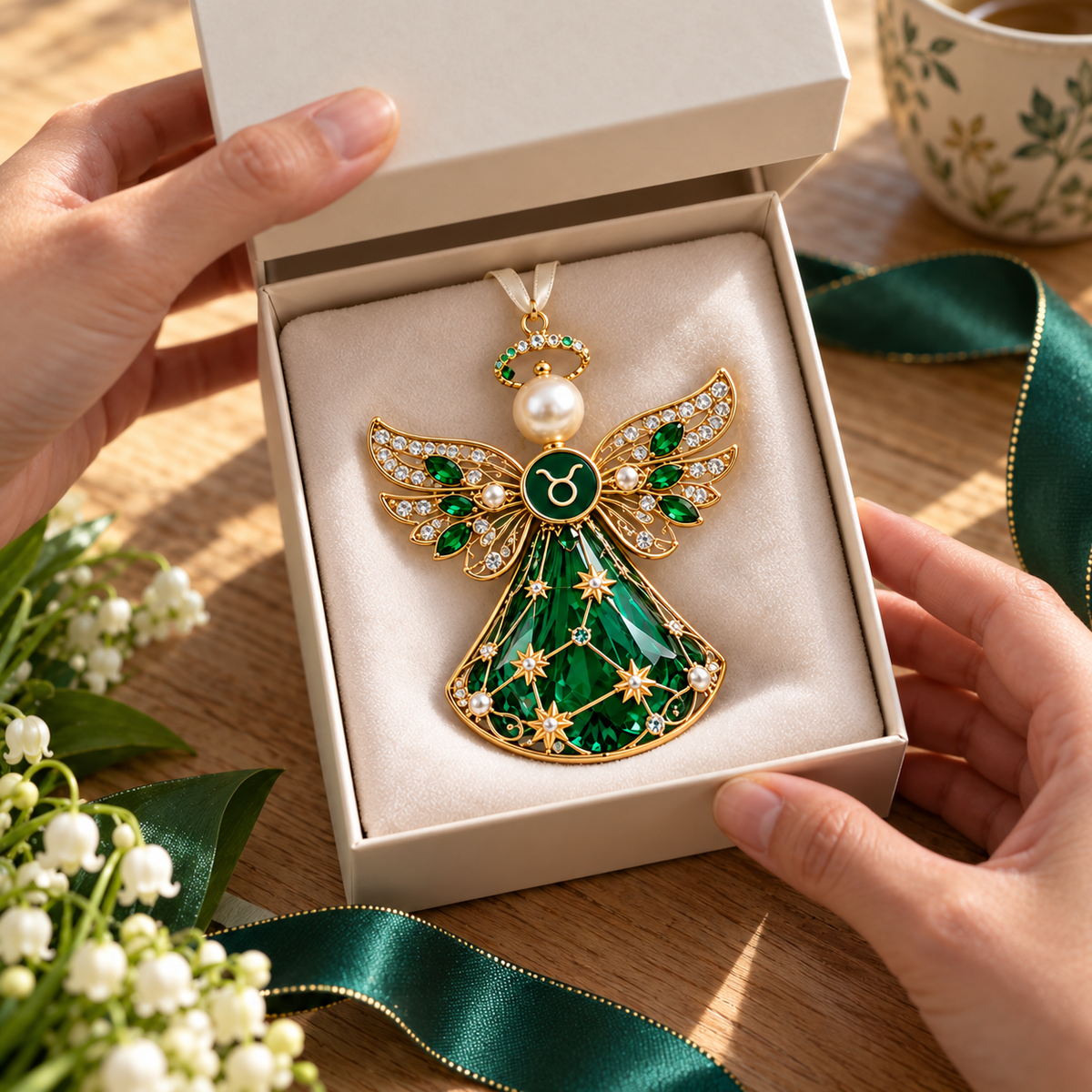 🌟Christmas Zodiac Birthstone Guardian Angel Card👼