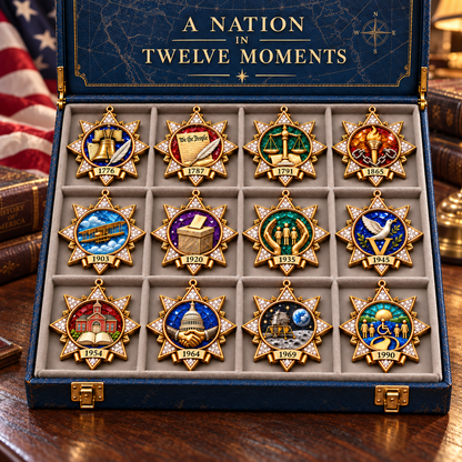 🦅A Nation in Twelve Moments Christmas Commemorative Ornament