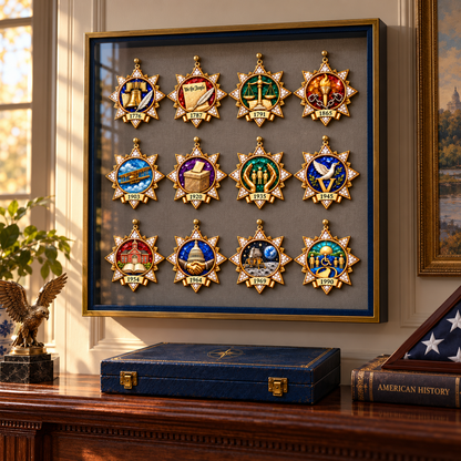 🦅A Nation in Twelve Moments Christmas Commemorative Ornament