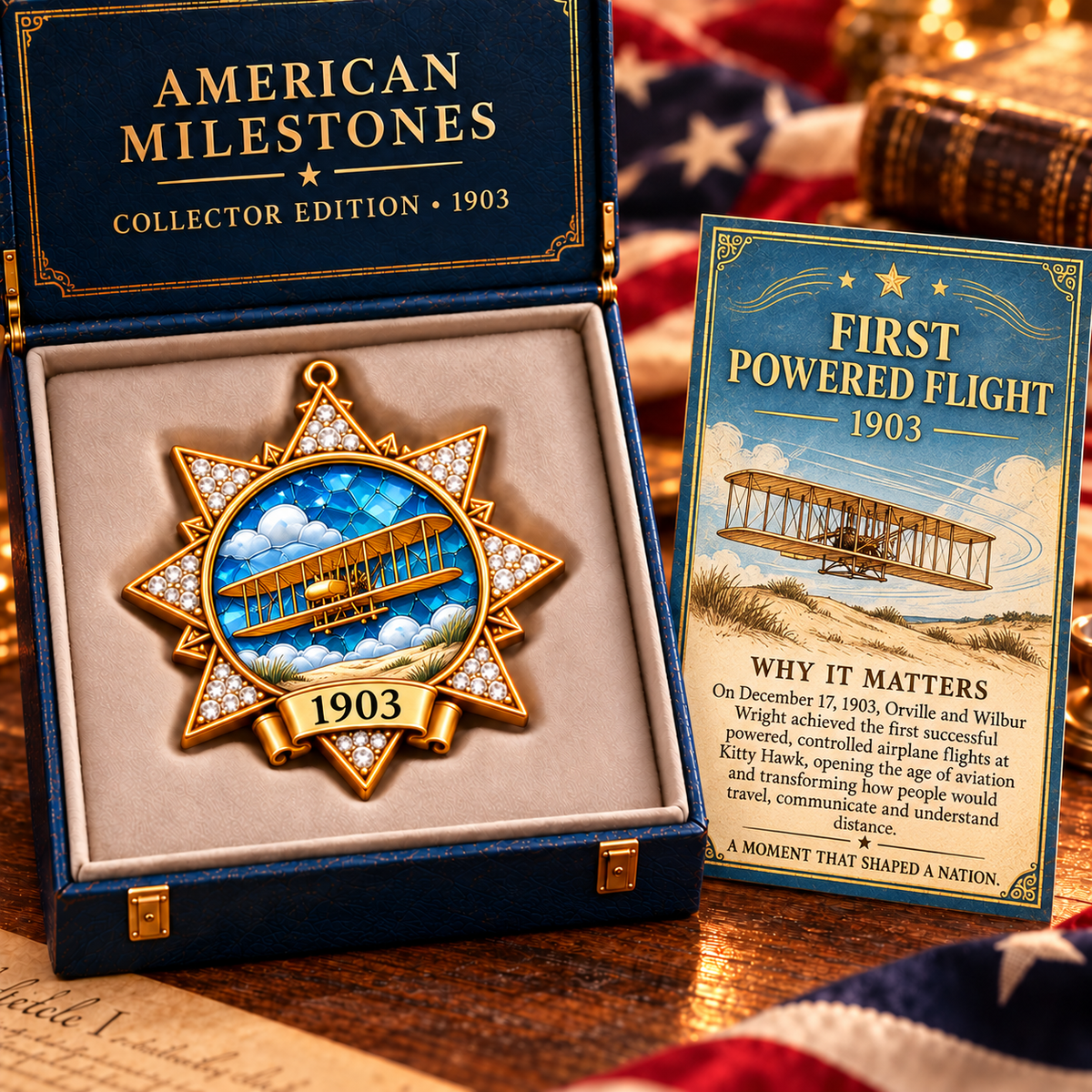 🦅A Nation in Twelve Moments Christmas Commemorative Ornament