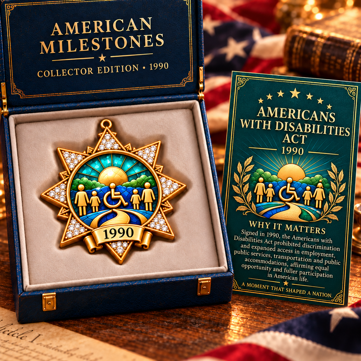 🦅A Nation in Twelve Moments Christmas Commemorative Ornament