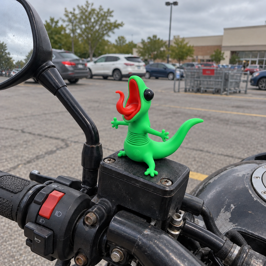 Customer product photo with several motorcycles