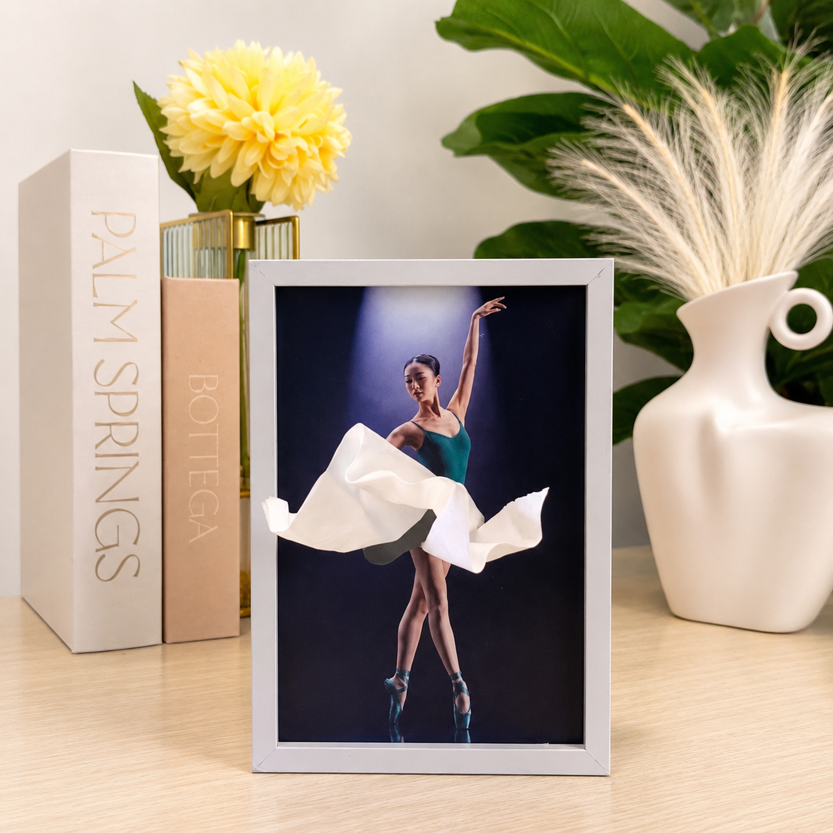 Ballet Dancer Wooden Tissue Box Holder
