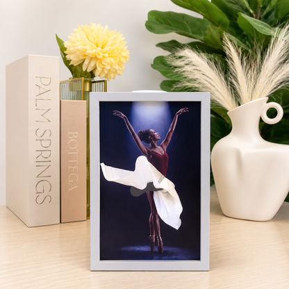 Ballet Dancer Wooden Tissue Box Holder