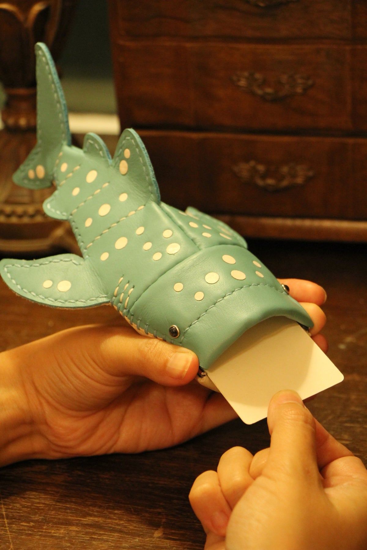 Junior Whale Shark Key Pouch & Card Holder