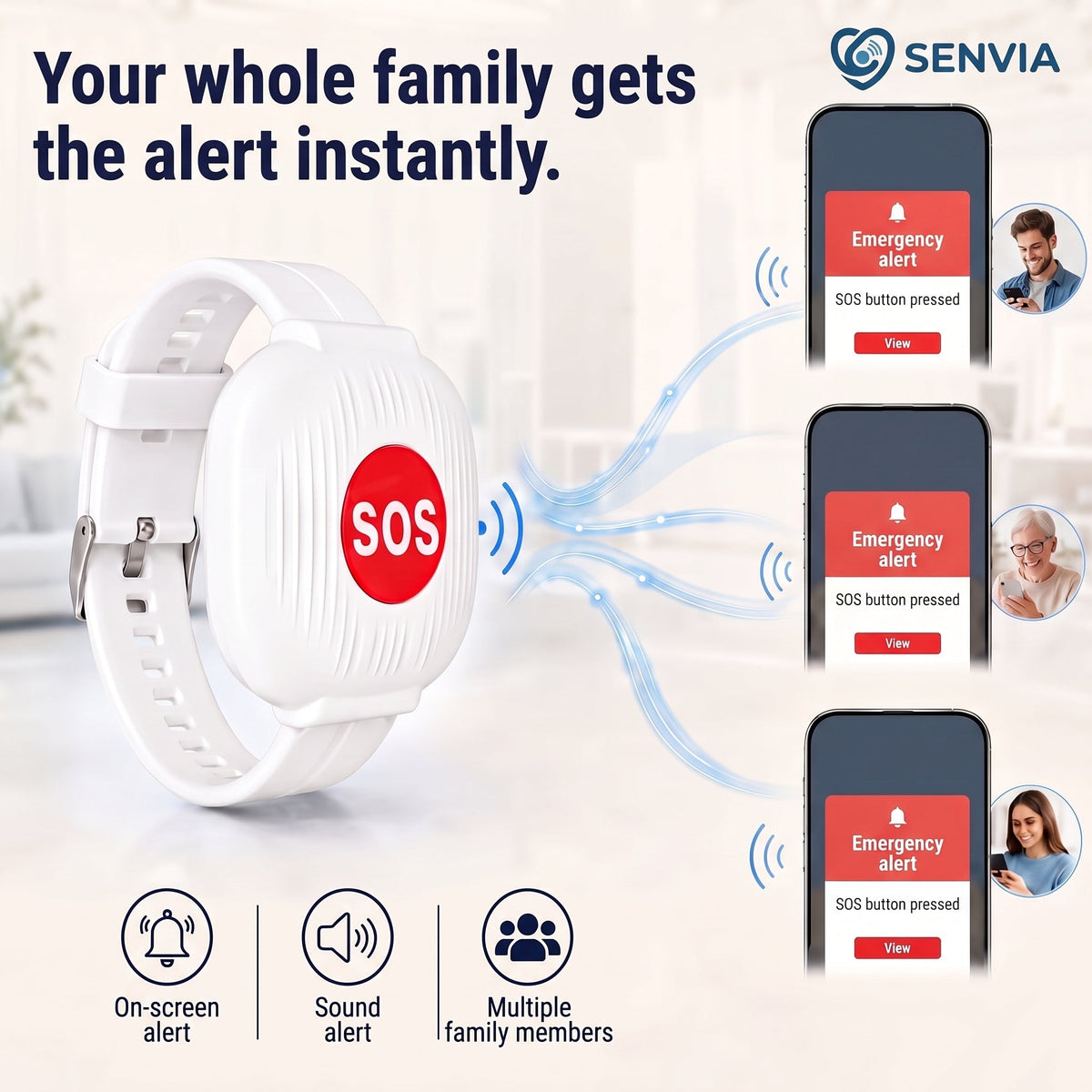 Senvia™ SOS Bracelet