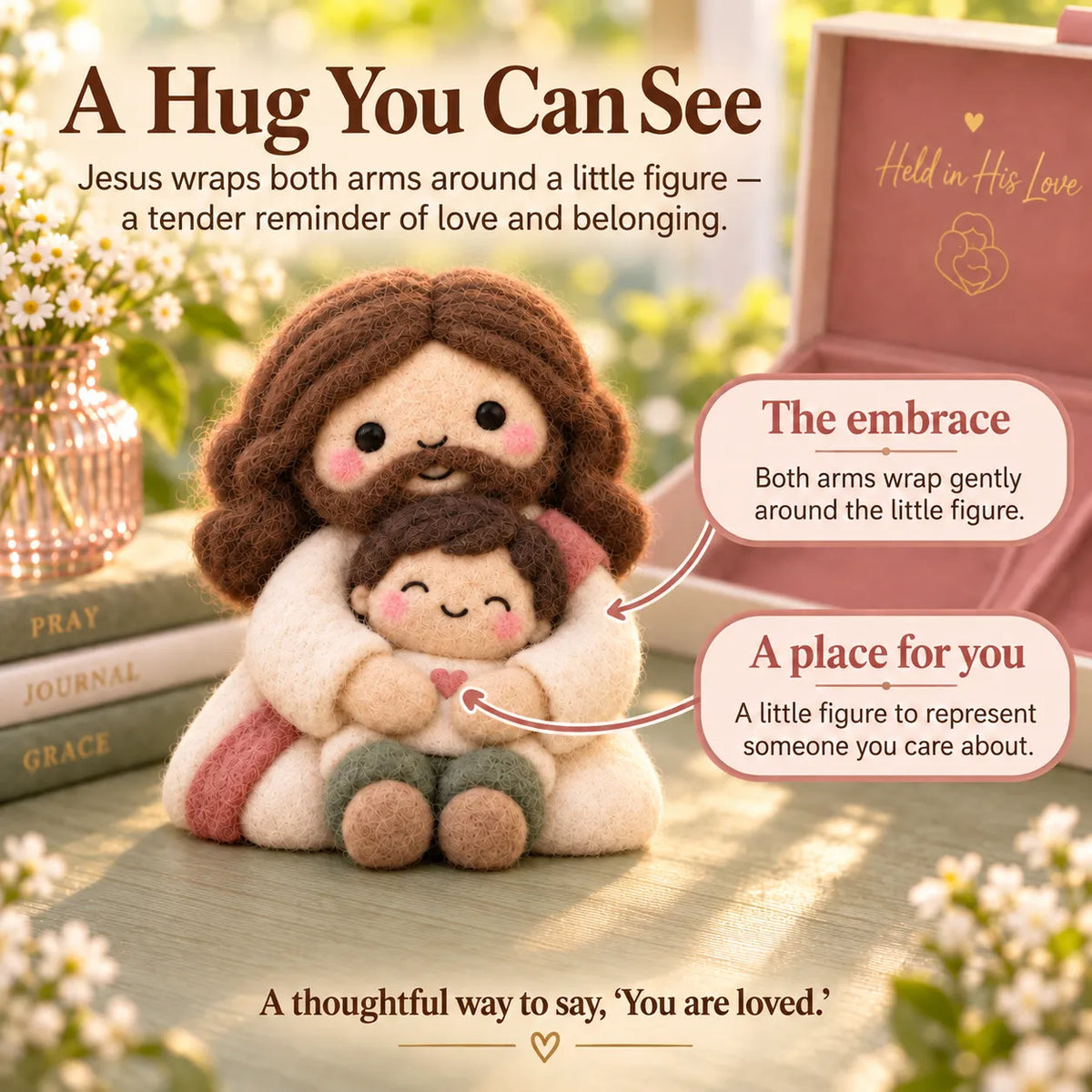 ⏳ Last Day 49% OFF – ✝️👼Faith-Inspired Felt Keepsake Gift Set | 6 Meaningful Designs with Matching Message Card & Gift Box 🎁