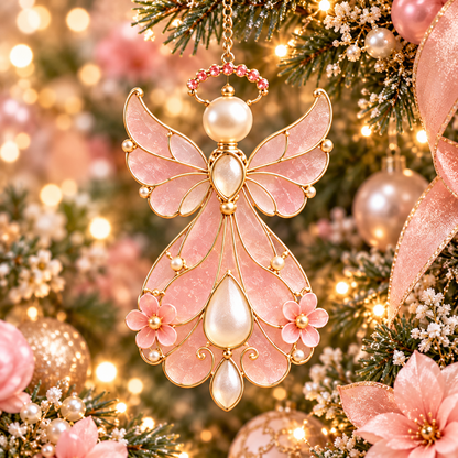 ✨👼12-Month Birthstone Angel Ornament Collection – Stained Glass Christmas Tree Decorations & Meaningful Keepsake Gifts