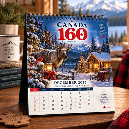 🍁🇨🇦 Wild Canada 2027 Calendar | 12 Months of Wildlife, Landscapes & Canada 160 Heritage