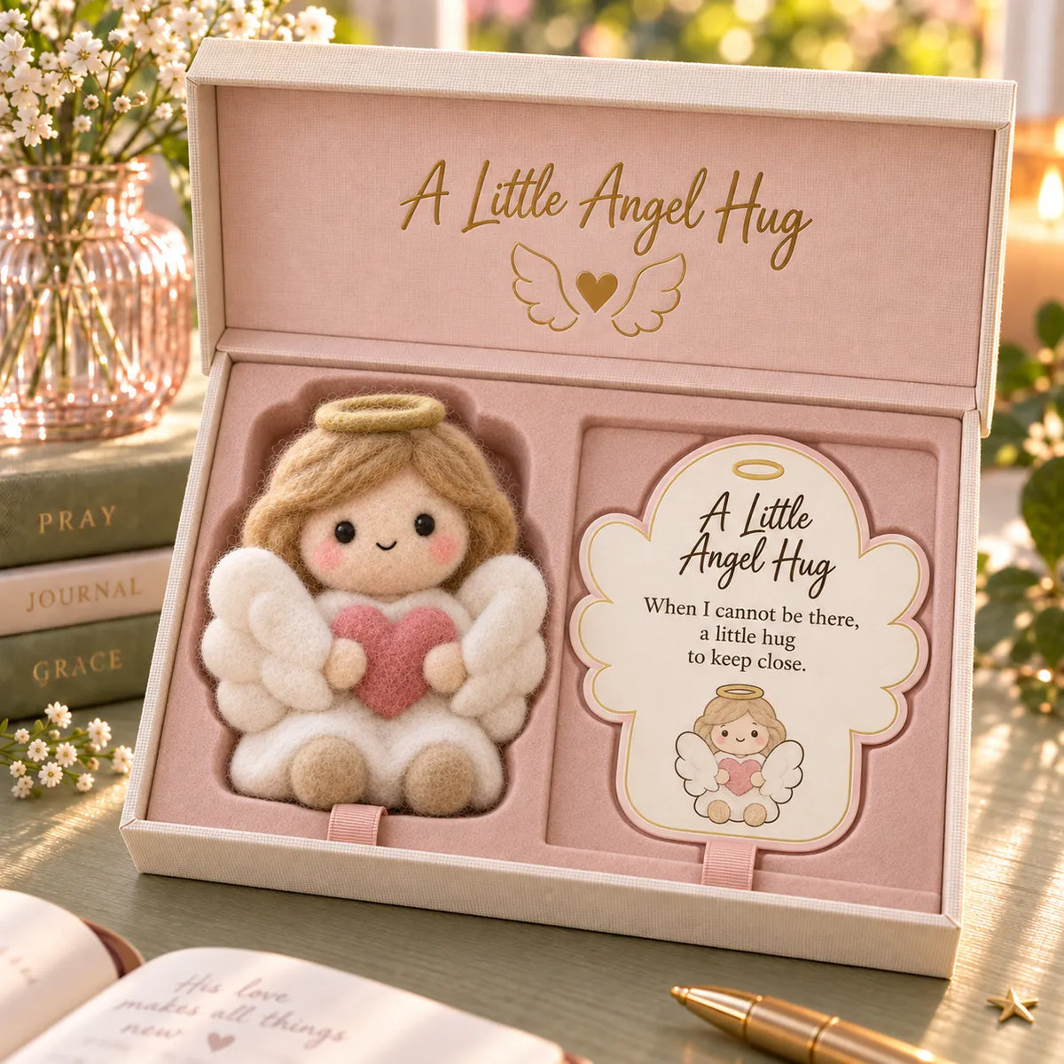 ⏳ Last Day 49% OFF – ✝️👼Faith-Inspired Felt Keepsake Gift Set | 6 Meaningful Designs with Matching Message Card & Gift Box 🎁
