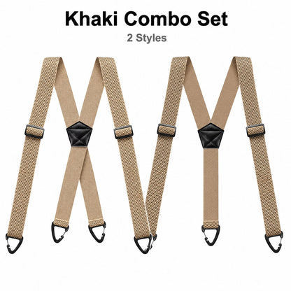 ⏰Men's X-Back Suspenders with Hook Clips