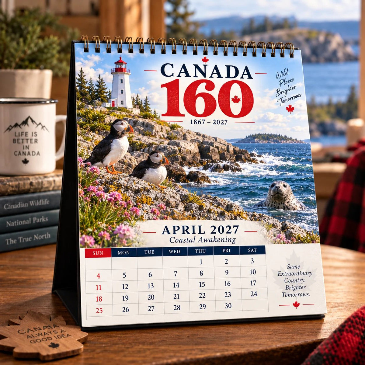 🍁🇨🇦 Wild Canada 2027 Calendar | 12 Months of Wildlife, Landscapes & Canada 160 Heritage