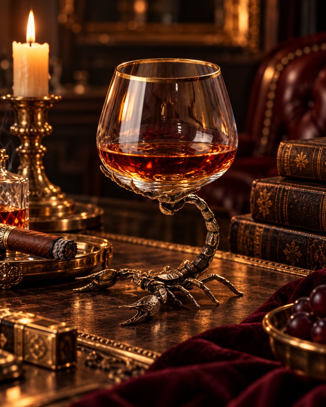 Wild at the Stem – Sculpted Brandy Glasses