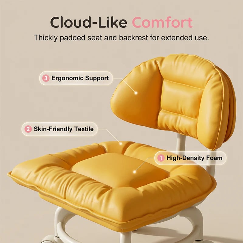 📢📢60% OFF !! ⏰Rolling Low Stool with Backrest⚙️🪑