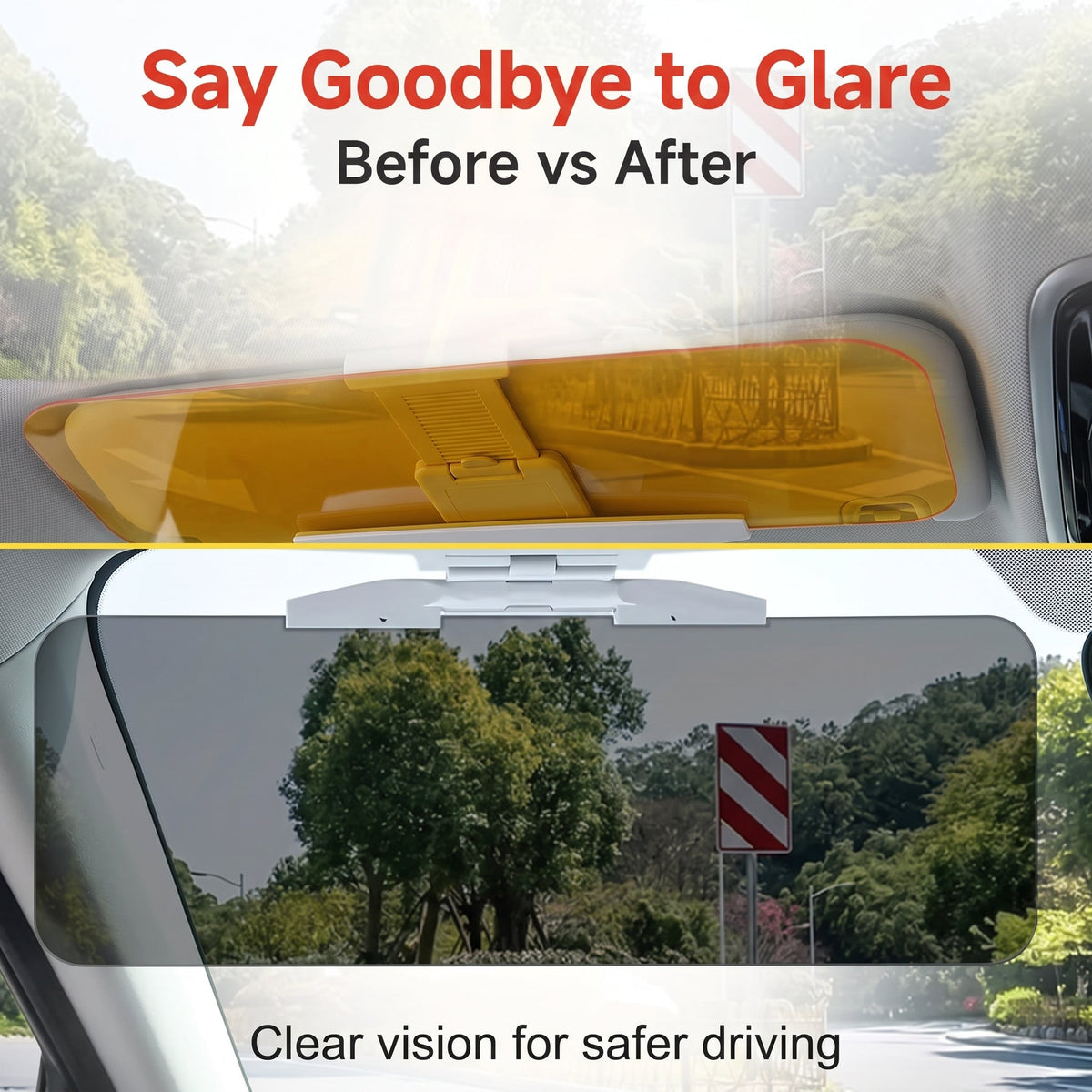 🔥Buy 1 Get 1 Free☀️Day And Night Driving Glasses Anti Glare Polarized Lenses For Bright Headlights And Sunlight