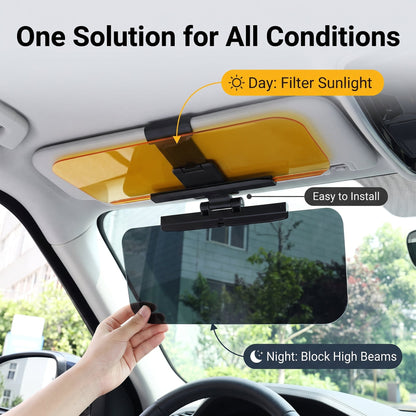 🔥Buy 1 Get 1 Free☀️Day And Night Driving Glasses Anti Glare Polarized Lenses For Bright Headlights And Sunlight