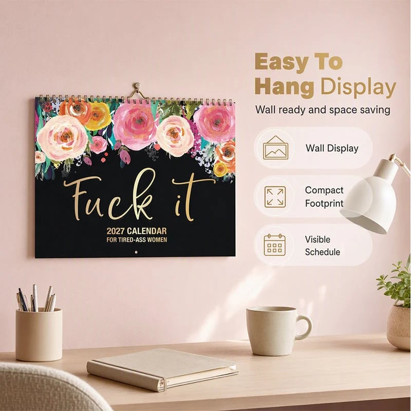 2027 Funny Swear Word 'Fuck It' Calendar