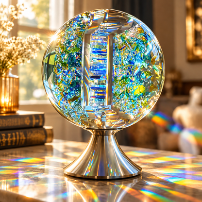 🔥Last Day 50% OFF-  🌈 Crystal Light Sculpture™ – A Stunning Glass Art Piece That Creates Magical Rainbow Reflections