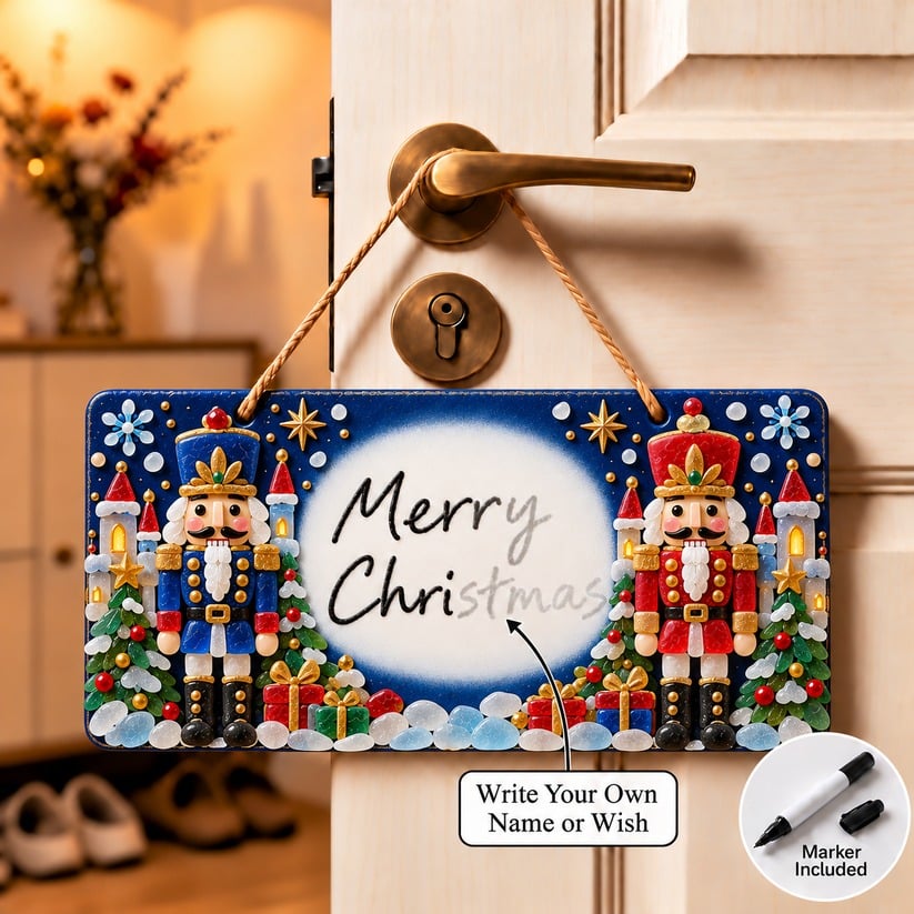 ⏳ Last Day 49% OFF – 🎄 Beginner-Friendly DIY Sea Glass Christmas Hanging Sign Kit | 8 Festive Designs with Handwritten Personalization ✍️