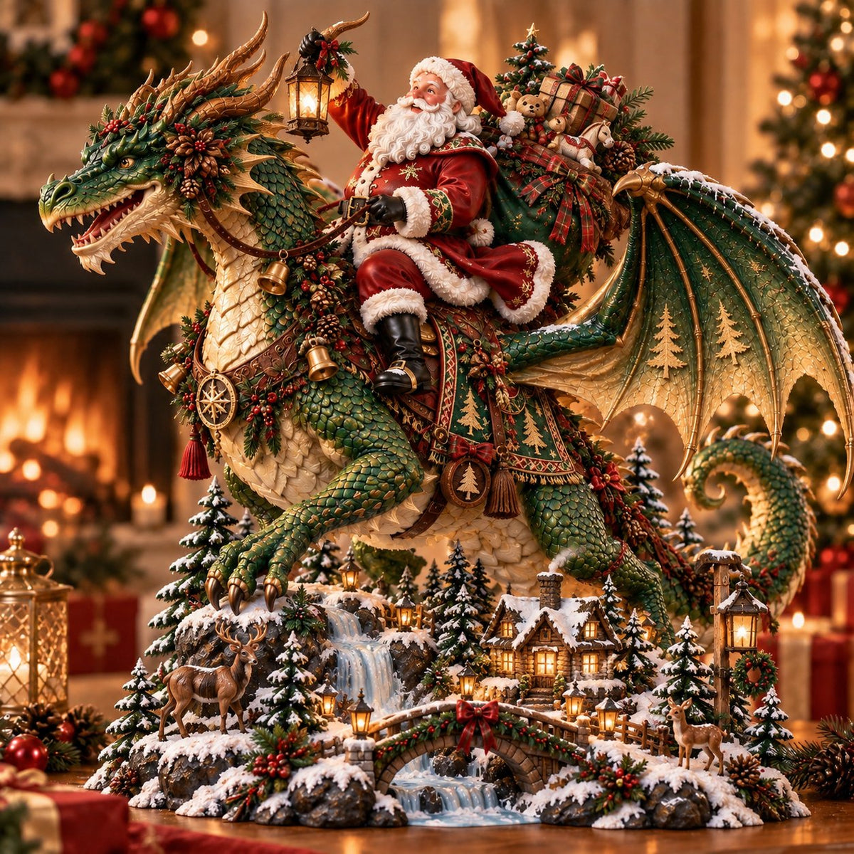 🎅🐉 Santa’s Dragon Riders: Four Christmas Worlds