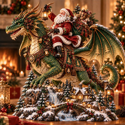 🎅🐉 Santa’s Dragon Riders: Four Christmas Worlds
