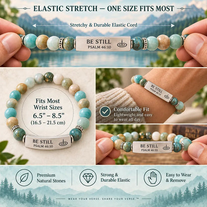 🔥LAST DAY 49% OFF - ✝️ Wear Your Verse Scripture Nameplate Bracelet👍