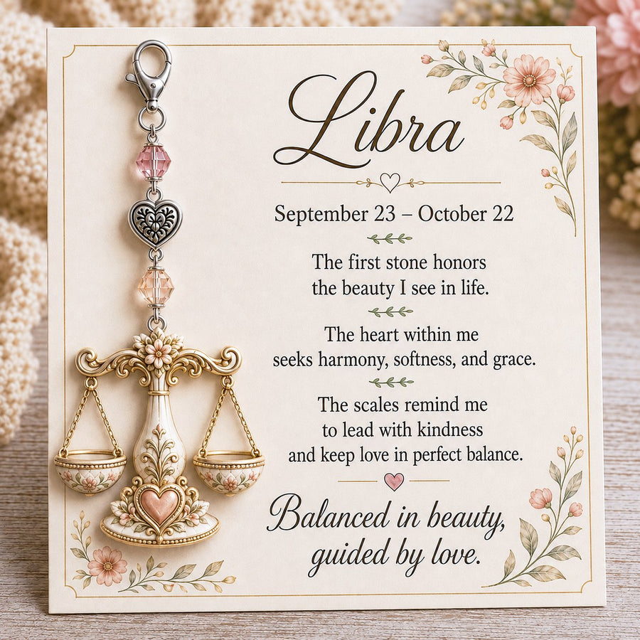 Libra zodiac keepsake
