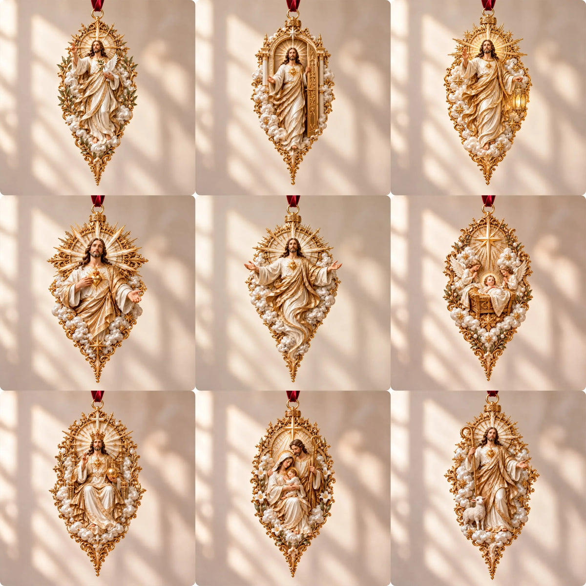 ⏳ Last Day 49% OFF – ✝️ Sacred Christmas Ornament Collection | 9 Faith-Inspired Designs with Sculptural Detail for Trees & Meaningful Gifts 🎄