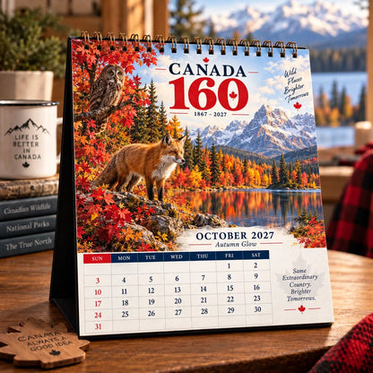 🍁🇨🇦 Wild Canada 2027 Calendar | 12 Months of Wildlife, Landscapes & Canada 160 Heritage