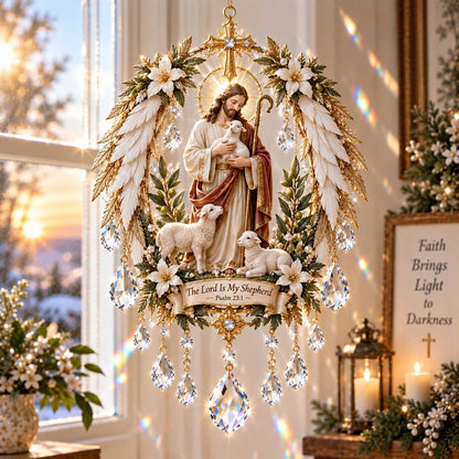 ✝️3D Christian Crystal Suncatcher | 5 Faith-Inspired Window Designs with Cascading Rainbow Crystals ✨