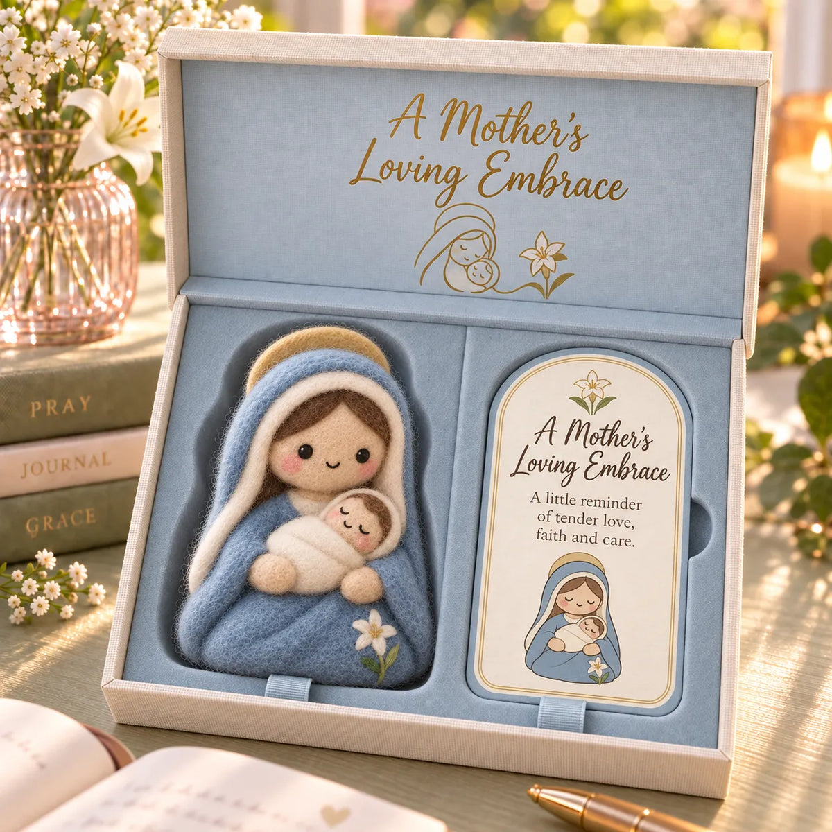 ⏳ Last Day 49% OFF – ✝️👼Faith-Inspired Felt Keepsake Gift Set | 6 Meaningful Designs with Matching Message Card & Gift Box 🎁
