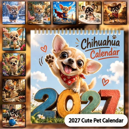 🐕2027 New Chihuahua Wall Calendar🔥