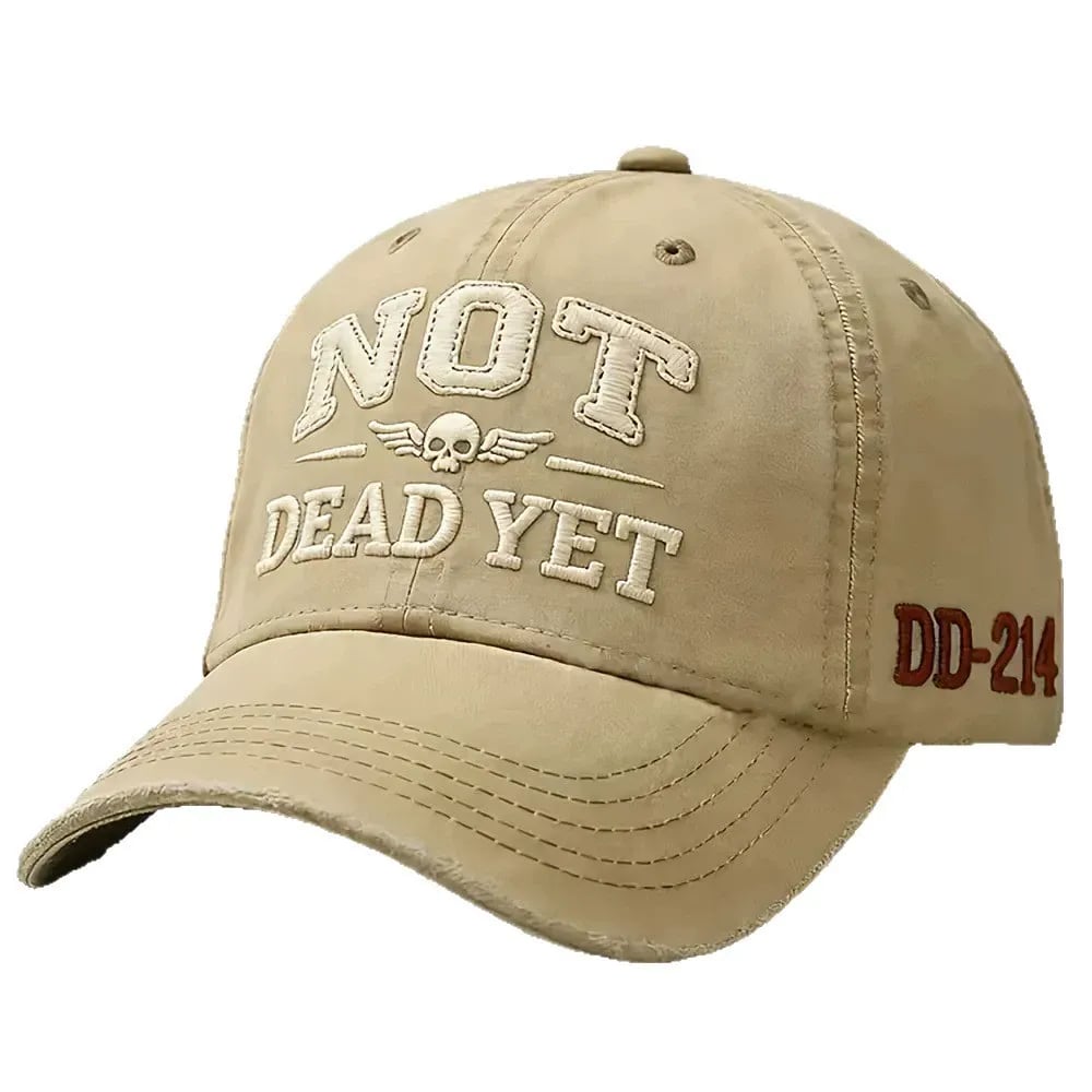 💥Flash Sale – Up to 50% Off! 🧢NOT DEAD YET Veteran Dad Hat