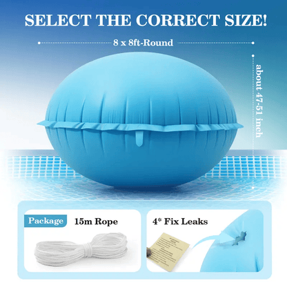 ☔Uirway Heavy‑Duty PVC Winter Pool Pillow for Above‑Ground Pools