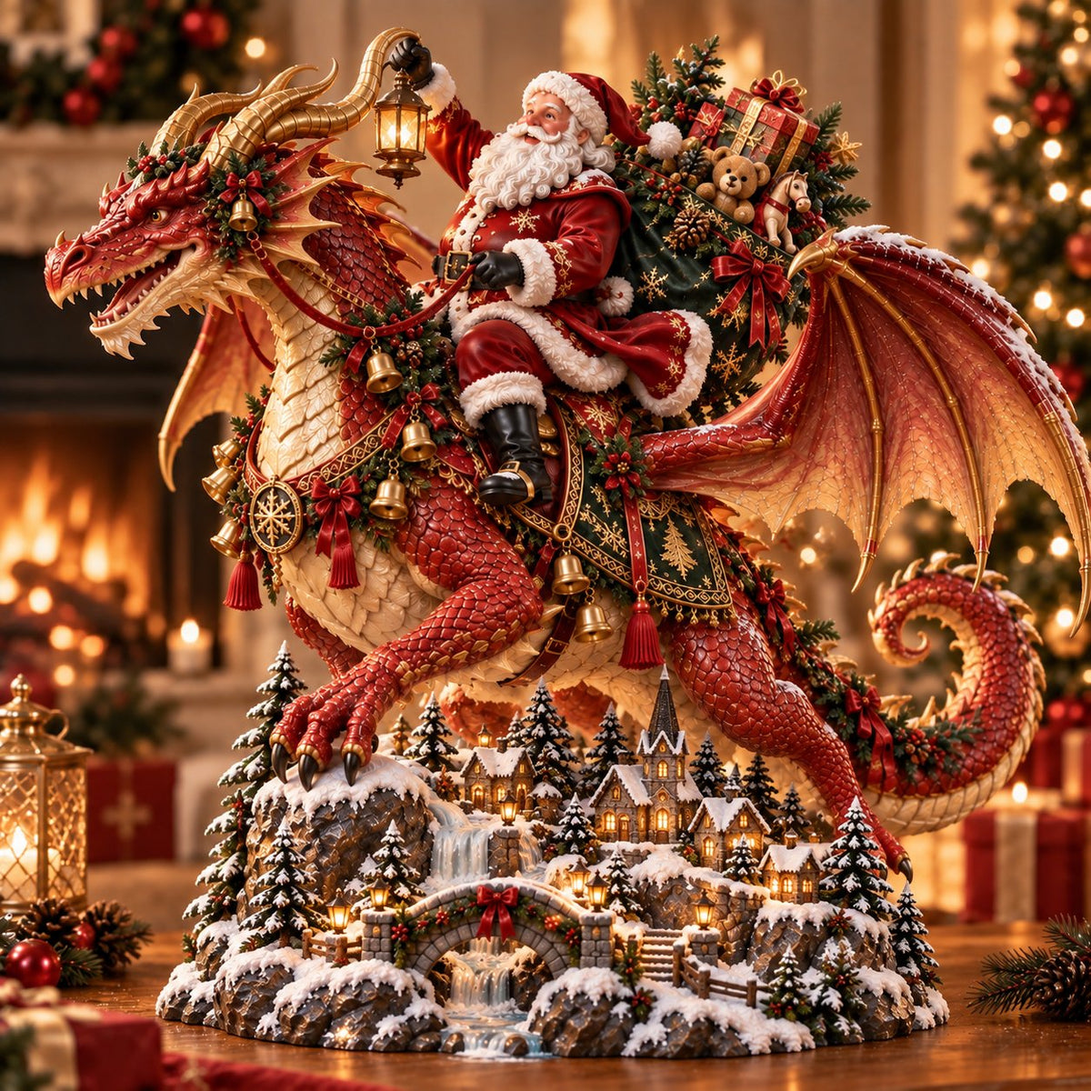 🎅🐉 Santa’s Dragon Riders: Four Christmas Worlds