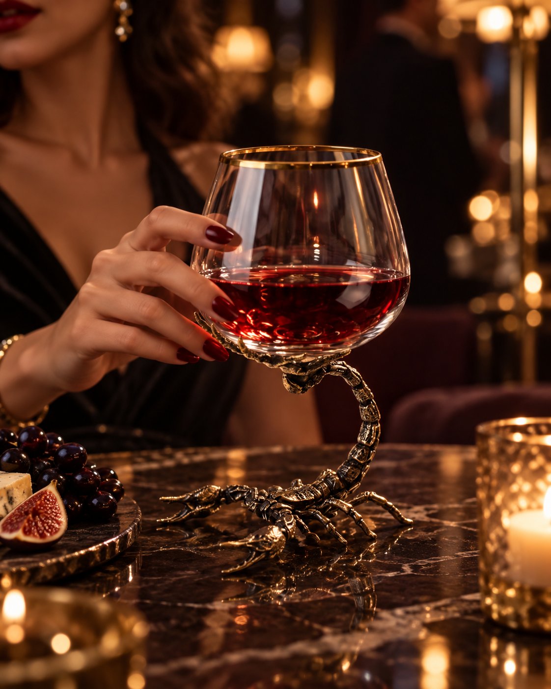 Wild at the Stem – Sculpted Brandy Glasses