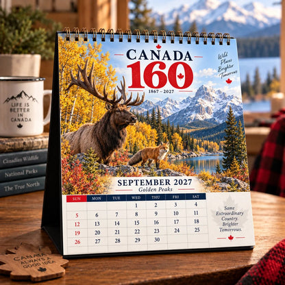 🍁🇨🇦 Wild Canada 2027 Calendar | 12 Months of Wildlife, Landscapes & Canada 160 Heritage
